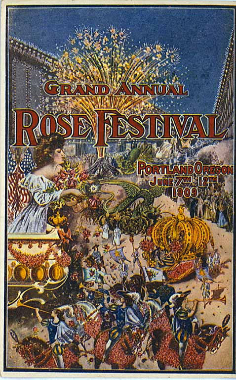 100年以上前のバラ祭のポスター