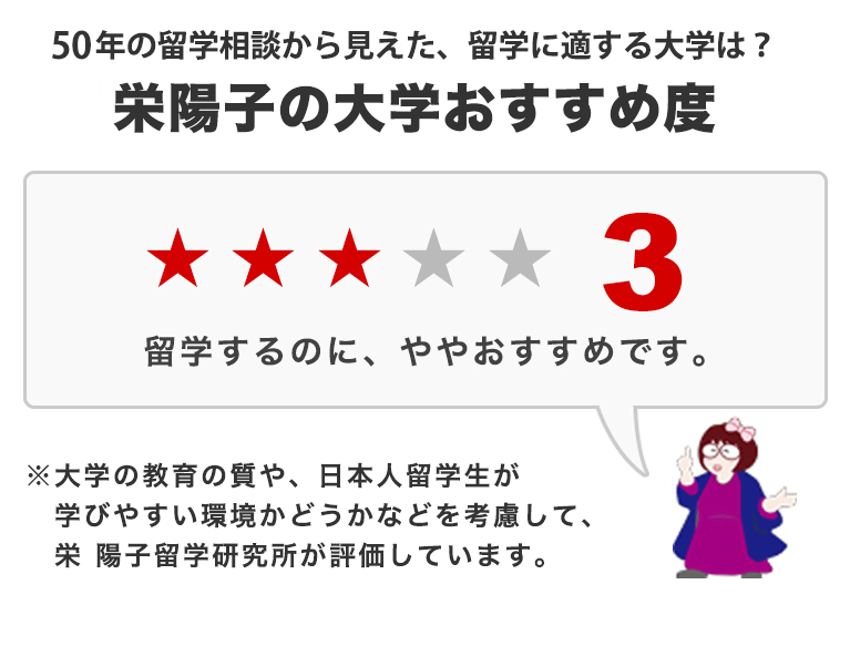 栄 陽子の大学おすすめ度